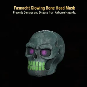 Glowing Bone Head Mask