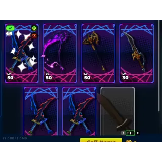 SOLO HUNTERS| SHINY DAGGER LVL 1000 540K POWER, ETC