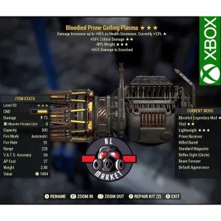 b5090 gatling plasma ⭐️⭐️⭐️[XBOX]