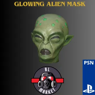 glowing alien mask 