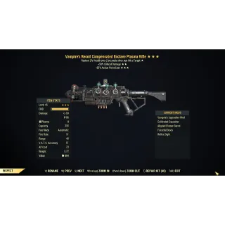[PC] Vampire's Enclave Plasma Rifle (+50% Critical Damage / 25% less VATS AP cost) V5025