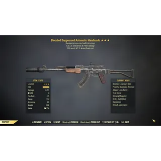 [PC] Bloodied Handmade (+50% Critical Damage / 25% less VATS AP cost)