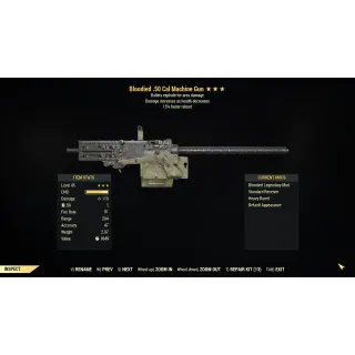 [PC] Bloodied Explosive 50 Cal Machine Gun (15% faster reload)