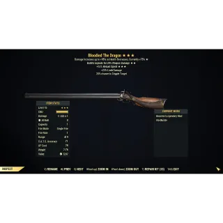[PC] Bloodied Explosive The Dragon (15% Faster Reload) - 419 Range