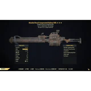 [PC] Bloodied Railway Rifle (+50% Critical Damage / 25% less VATS AP cost)