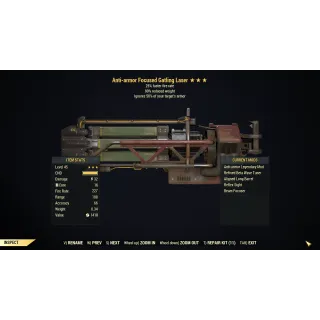 [PC] Anti-armor Gatling Laser (+25% Weapon Speed /90% reduced weight) AA2590