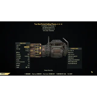 [PC] Two Shot Gatling Plasma (+25% Weapon Speed / 15% faster reload)