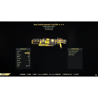 [PC] Quad Tesla Rifle (+25% Weapon Speed / 15% faster reload)