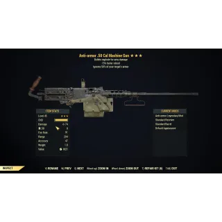 [PC] Anti-armor Explosive 50 Cal Machine Gun (15% faster reload)