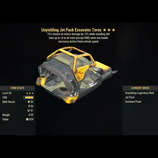[PC] Unyielding Sentinel JET PACK Excavator Power Armor Set (5/5 AP Refresh)