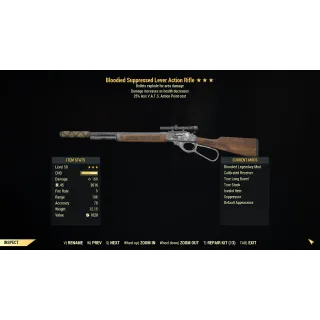 [PC] Bloodied Explosive Lever Action Rifle (25% less VATS AP cost)