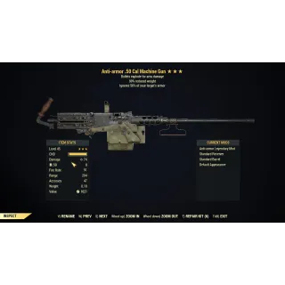 [PC] Anti-armor Explosive 50 Cal Machine Gun (90% reduced weight)