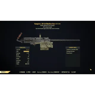 [PC] Vampire's Explosive 50 Cal Machine Gun (90% reduced weight)