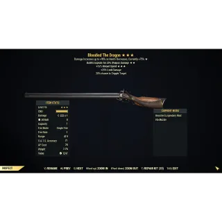 [PC] Bloodied Explosive The Dragon (15% faster reload) - 419 range