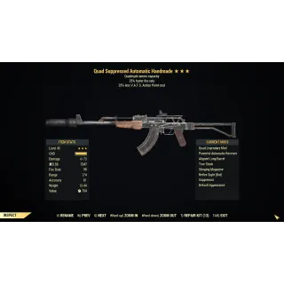 [PC] Quad Handmade (+25% Weapon Speed / 25% less VATS AP cost)