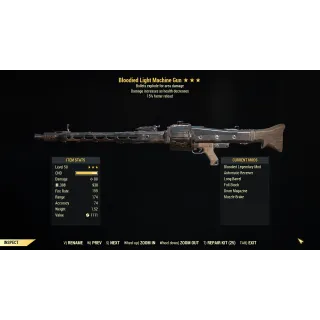 [PC] Bloodied Explosive Light Machine Gun (15% faster reload)