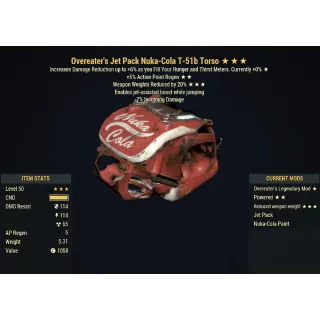 [PC] Overeater's T-51 Power Armor Set (5/5 Wepon Weights Reduction, 5/5 AP refresh)