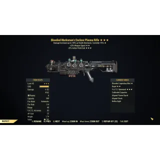 [PC] Bloodied Enclave Plasma Rifle (+25% Weapon Speed / 25% less VATS AP cost)