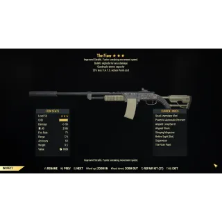 [PC] Quad Explosive The Fixer (25% less VATS AP cost)