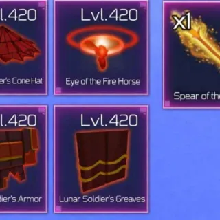 Lunar Set With Spear