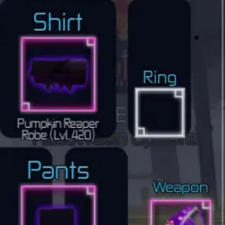 Pumpkin Set With Scythe