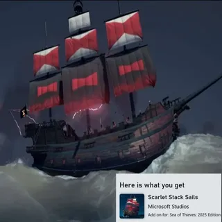 Scarlet Stack Sails