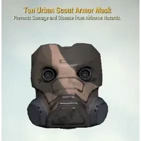 Tan Urban Scout Armor Mask