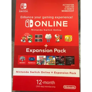 Nintendo Switch Online + Expansion Pack (Individual Membership (Nintendo Switch/Switch 2) 12 months (UK & Europe only)