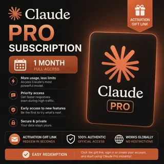 Claude Pro Subscription 1 Month - Activation Voucher (Global)