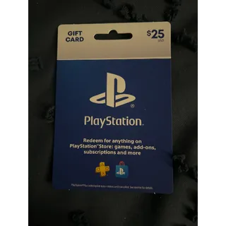 $25.00 USD PlayStation Store