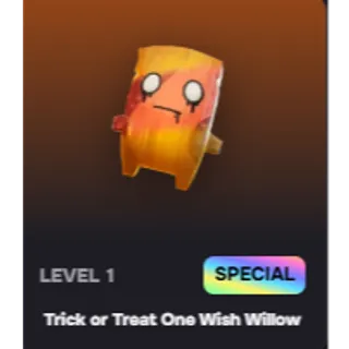 Fortnite Trick or Treat One Wish Willow Sprite Level 1 (You Keep)