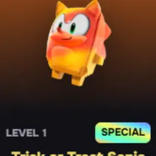 Trick Or Treat Sonic Sprite Level 1 (You Keep)