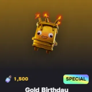 Gold Birthday Sprite Level 1 (You Keep)