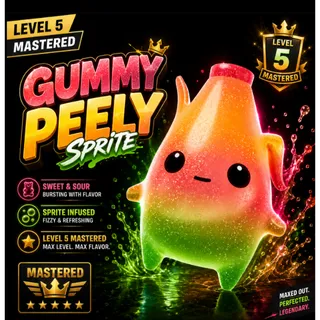 Gummy Peely Sprite Lvl 5 Mastered  Instant Delivery