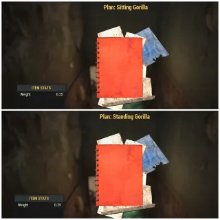 Sitting + Standing Gorilla