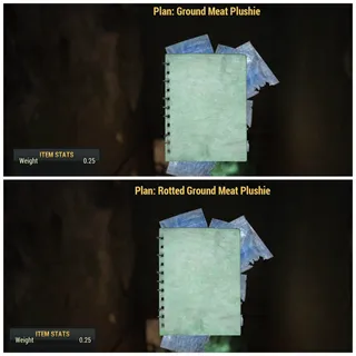 Ground Meat + Rotted Ground Meat Plushie