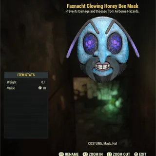 Glowing Honey Bee Mask