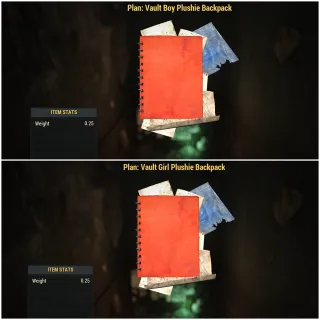 Vault Boy & Girl Plushie Backpacks