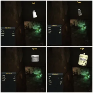 Salt, Pepper, Sugar, Spices Bundle