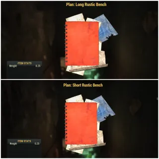 Long + Short Rustic Bench