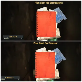 Giant Red Bronto + Dino