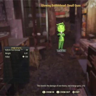 Glowing Bobblehead - Small Guns