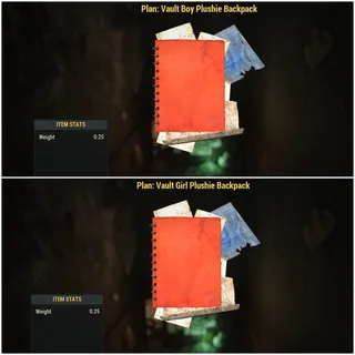 Vault Boy & Girl Plushie Backpacks