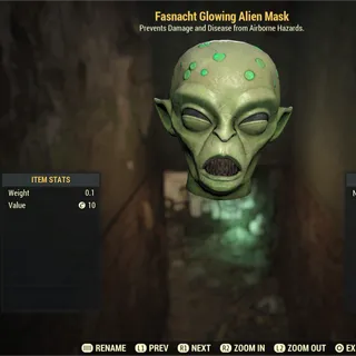 Glowing Alien Mask