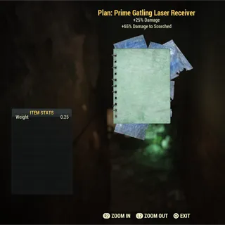 Prime Gatling Laser Receiver