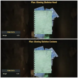 Glowing Skeleton Costume + Hood