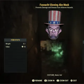 Glowing Abe Mask