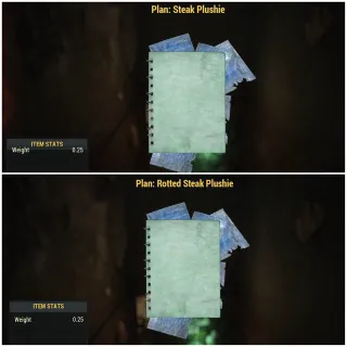 Steak + Rotted Steak Plushie