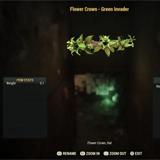 Flower Crown - Green Invader