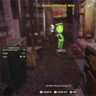 Glowing Bobblehead - Melee